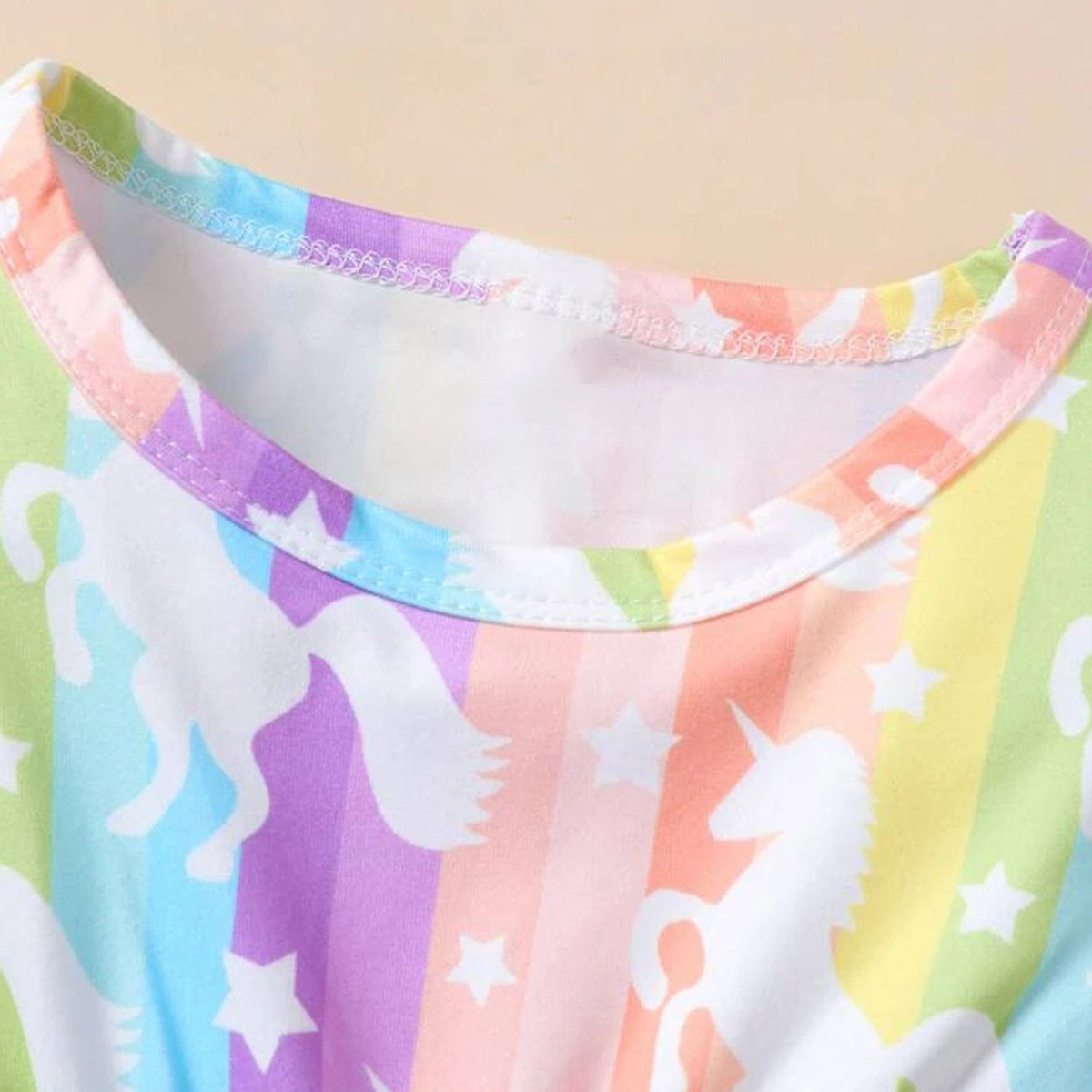 BabyGirl Cotton Ice Cream Candy & Colorfull Unicorn Horse Dresses_Frocks Combo Pack for Baby Girls.