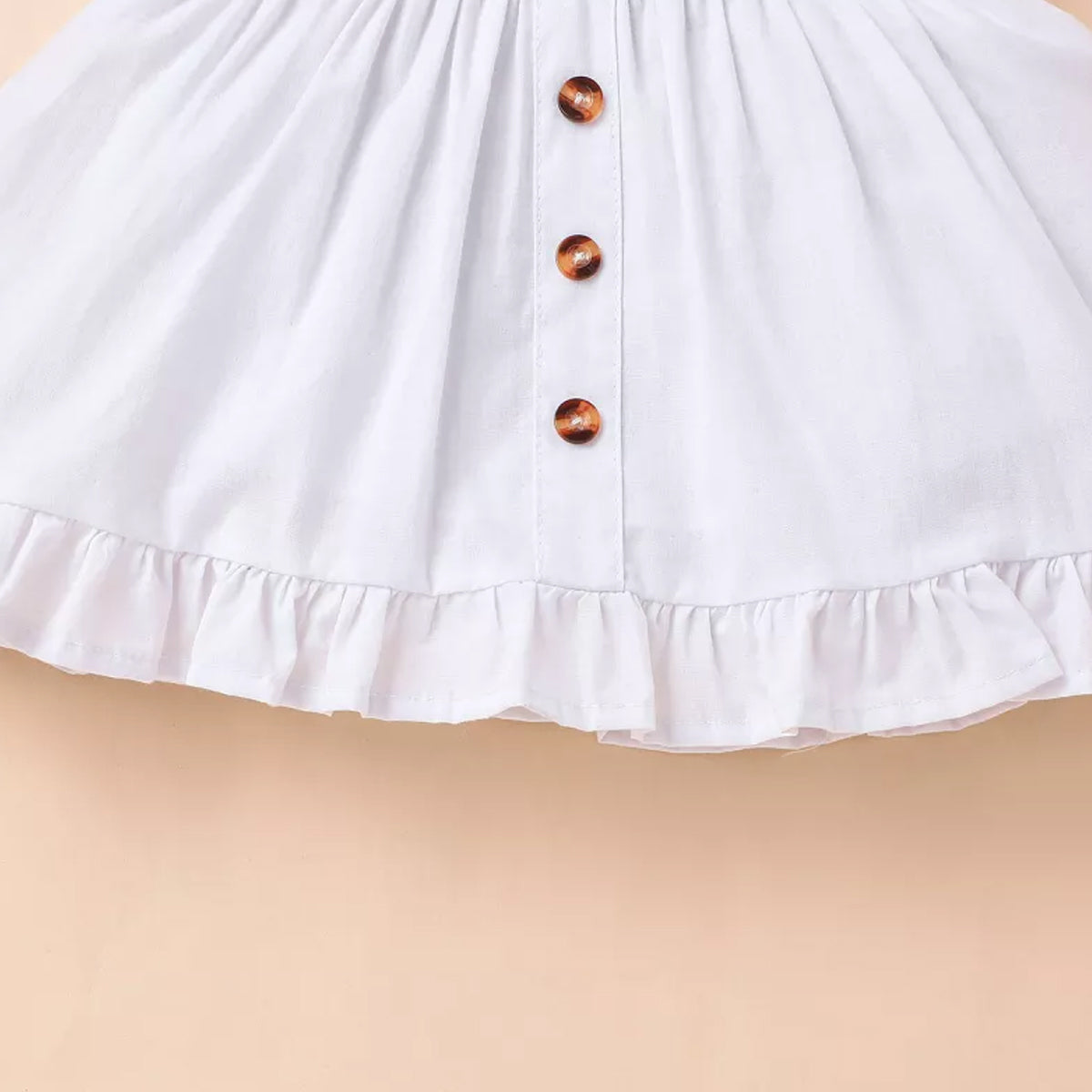 BabyGirl Princess White Button & Multi Hearts designer Tunic Dresses Combo Pack for Baby Girls.