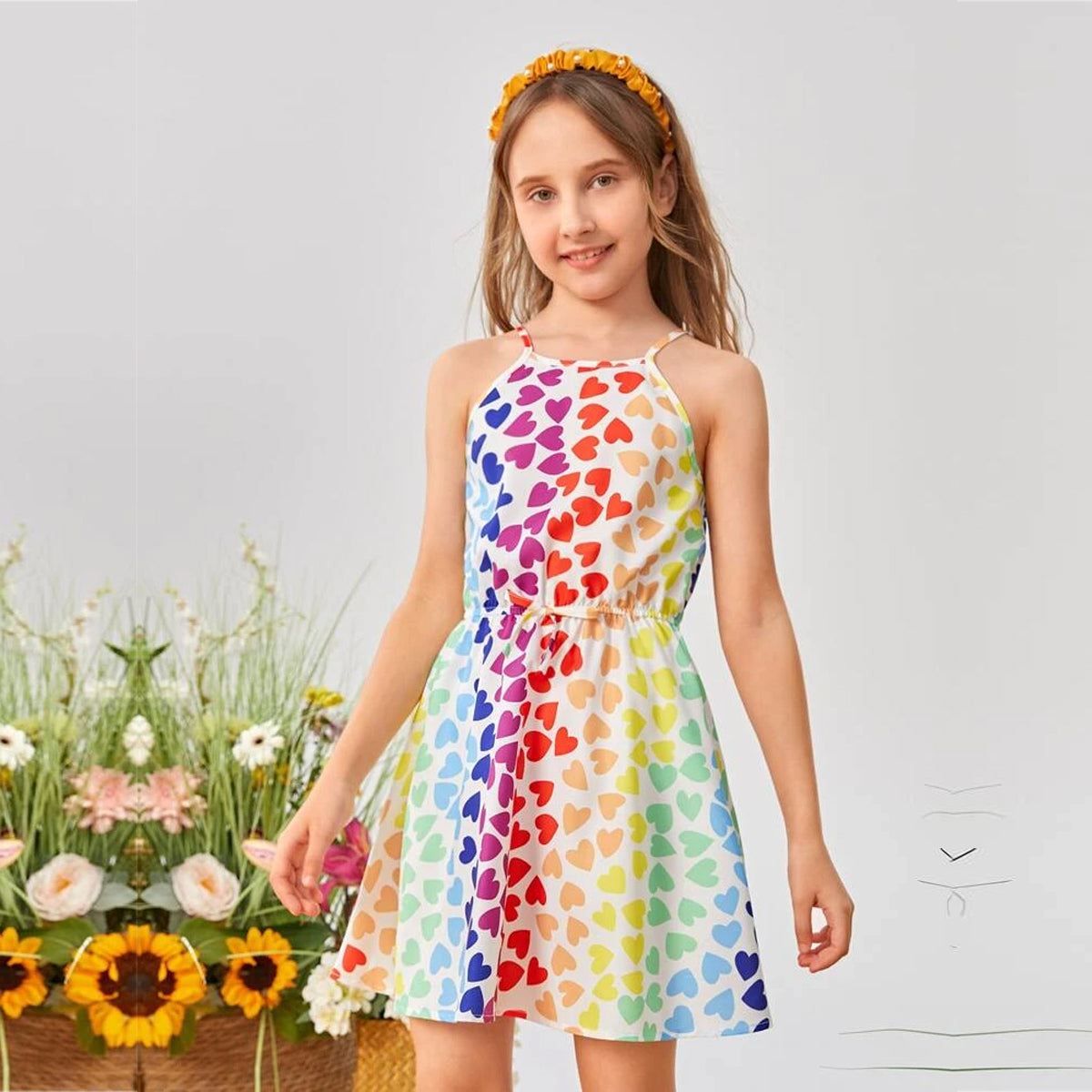 BabyGirl Princess White Button & Multi Hearts designer Tunic Dresses Combo Pack for Baby Girls.