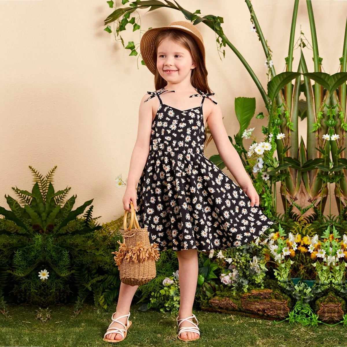 Babydoll Stylish Florals Cami Designer Frocks & Dresses for Baby Girl.