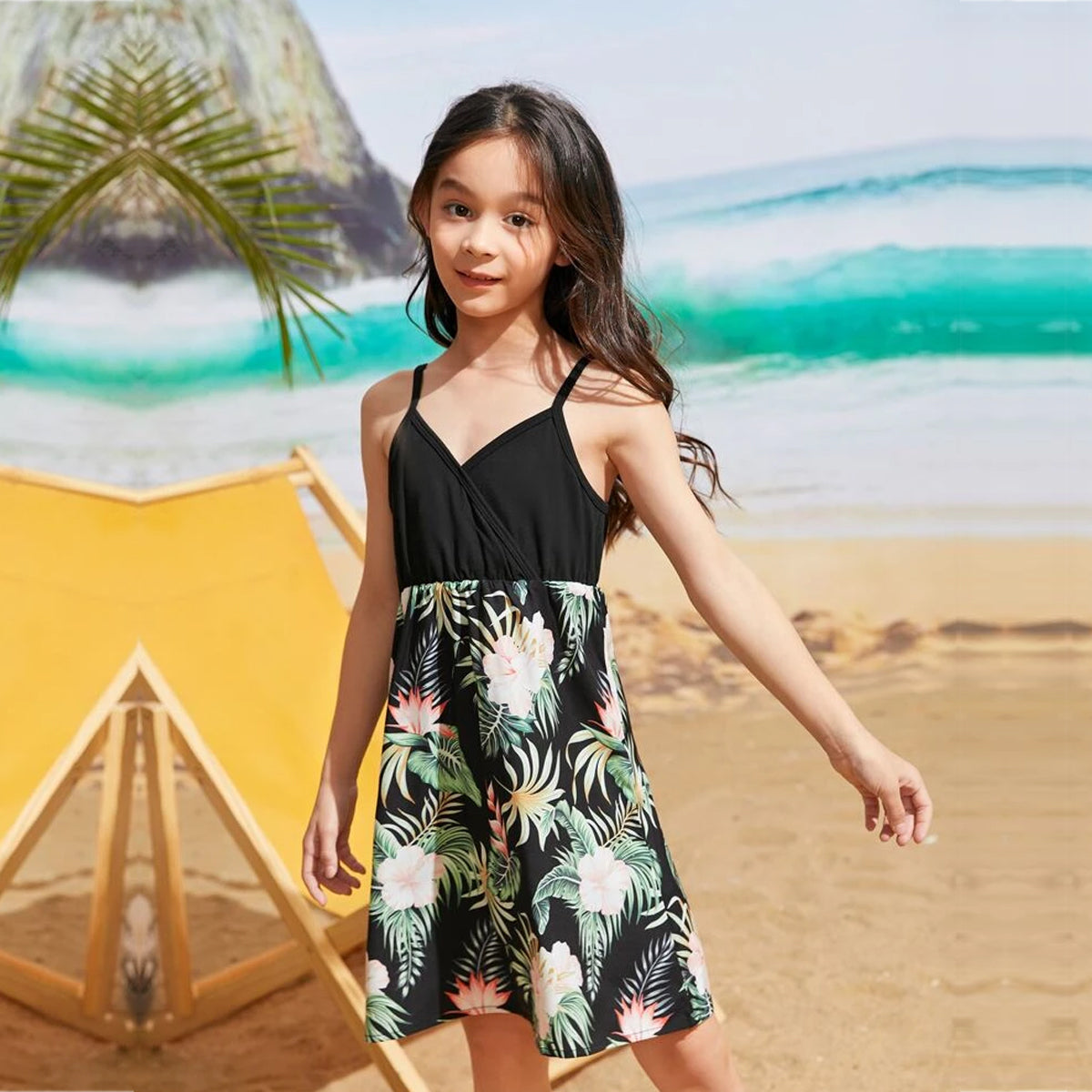 BabyGirl's Cotton One pice Tropical Designer Frocks & Dresses for Kids.