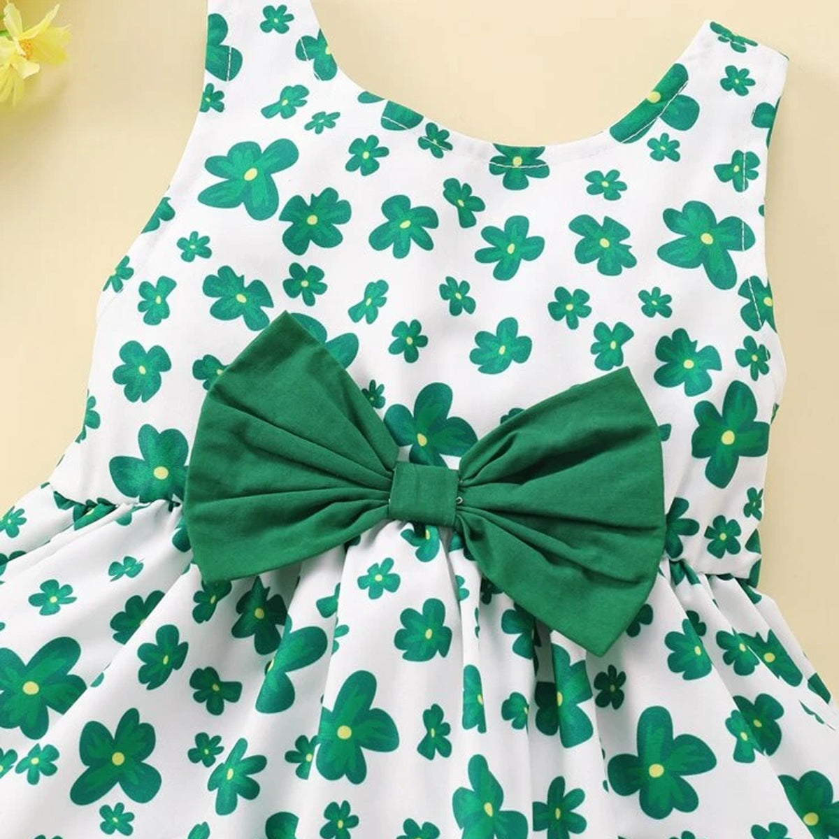 BabyGirl's Cotton Green Floral Frocks & Dresses for Kids. – The ...