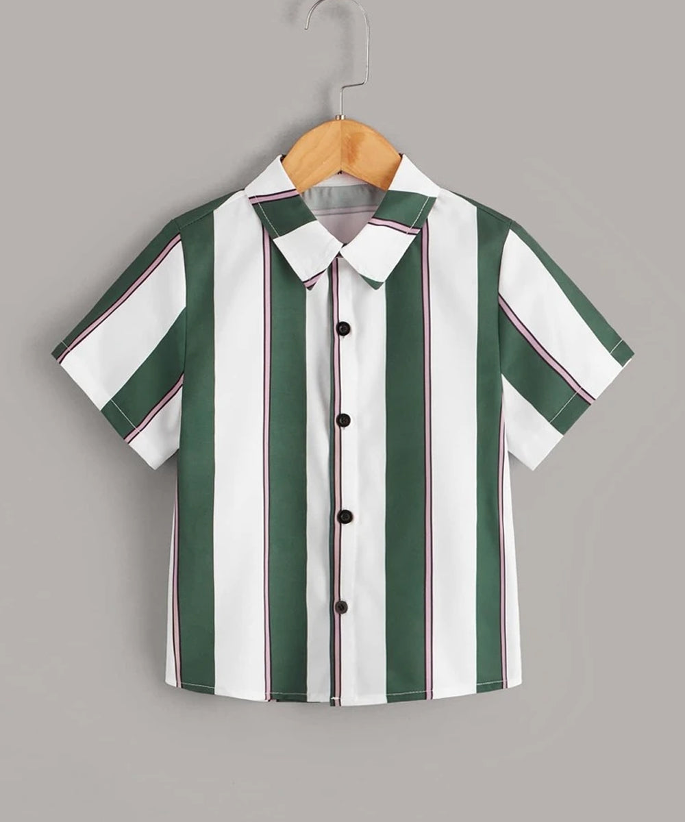 Venutaloza Multicolor Designer Button Front (Combo pack For 5) Shirt For Boy.