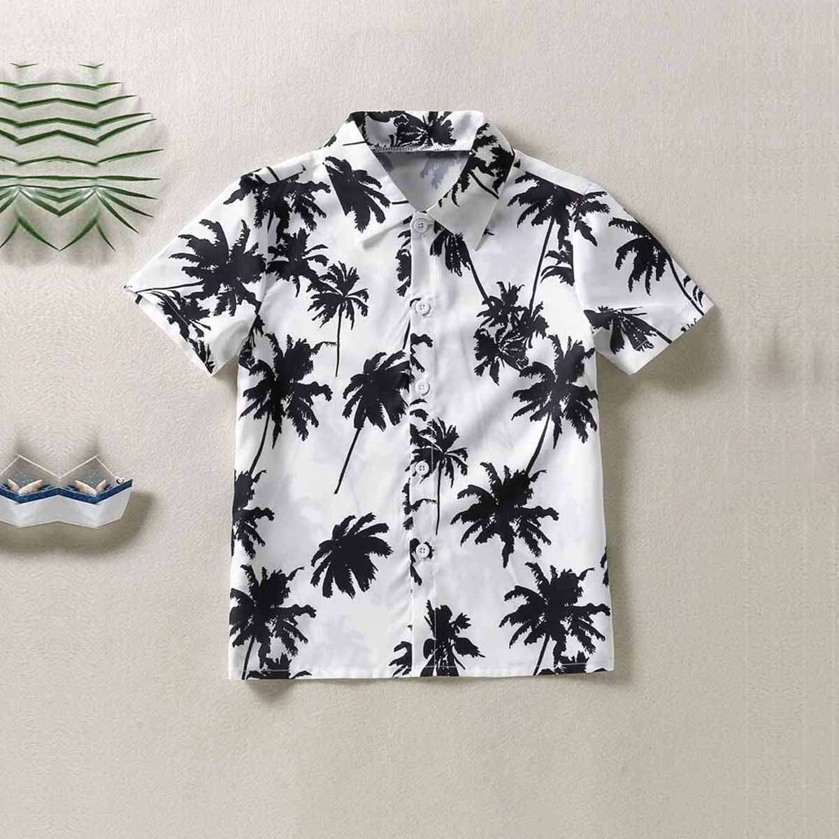 Venutaloza Palm Tree Beach Shirt For Boy.