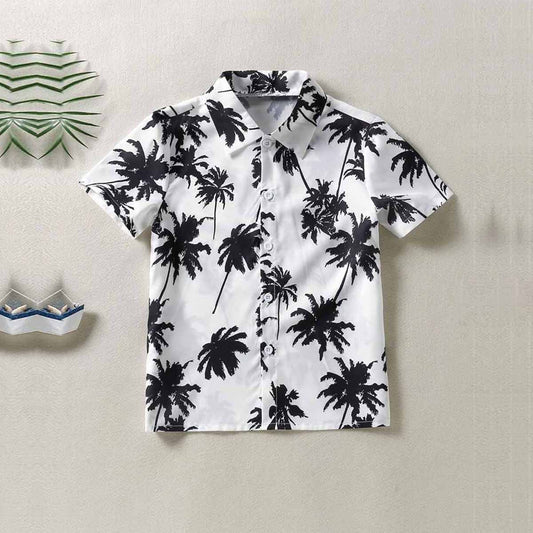 Venutaloza Palm Tree Beach Shirt For Boy.