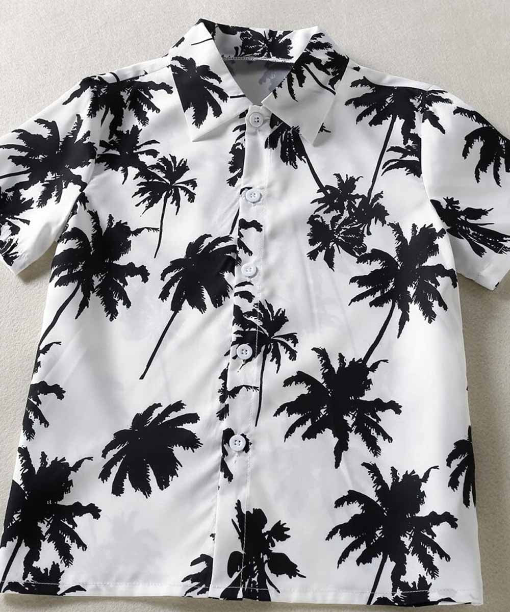 Venutaloza Palm Tree Beach Shirt For Boy.