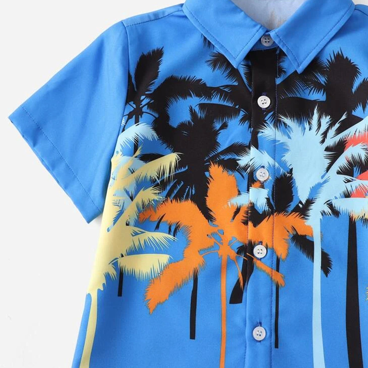 Venutaloza Boys Coconut Tree Print Shirt For Boy.